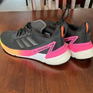 Adidas-Response Super Black Pink Response Running Shoe Women’s Size 9
